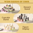 thumbnail image 2 of 3 Tier Acrylic Display Risers, Large Iridescent Perfume Organizer Stand for Women Man, Cupcake Stand Holder, Display Shelves for Cupcake, Figures, Dessert, Risers Display Stand for Organization 2 Pack, 2 of 7