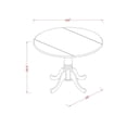 thumbnail image 2 of East West Furniture Dublin 5-piece Wood Dining Set in Mahogany/Light Beige, 2 of 11