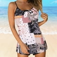 thumbnail image 2 of Swimsuit for Women 2024 Tankini Printed 2 Piece Bathing Suits with Shorts Athletic Swimdress Swimwear, 2 of 7