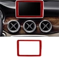thumbnail image 1 of Real Bright Soft Car Interior Carbon Fiber Sticker DecorationFor Mercedes Benz CLA GLA Red Carbon Fiber Display(8-inch) Surround CoverAuto Car Protection Interior Accessories, 1 of 8