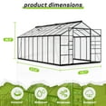 thumbnail image 4 of NETAJE 10'x18' Polycarbonate Greenhouse, Large Aluminum Walk-in Green House for Backyard, 4 of 6