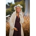 thumbnail image 4 of Oudiya 3 in 1 Labor/Delivery/Hospital Gown Maternity Dress Nursing Nightgown Sleepwear for Breastfeeding, 4 of 6