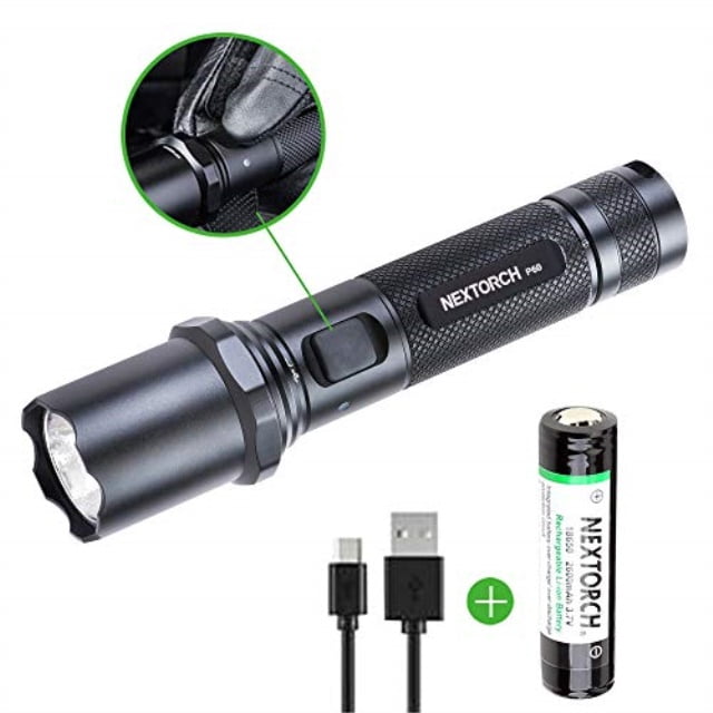 1000 lumens rechargeable led flashlight mini handheld light with 18650