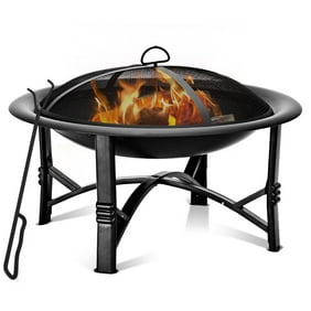 22 Outdoor Fire Pit Round Firepit Metal Fire Bowl Fireplace