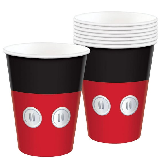Mickey Mouse Paper Cups - 9 oz. | Multicolor | Pack of 8