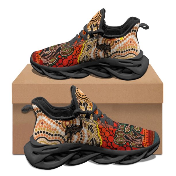 Zapatillas deportivas informales para mujer, con estampado de tótem de arte tribal africano, para exteriores, para correr, resistentes al desgaste, antideslizantes