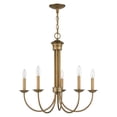 thumbnail image 3 of 42685-48 Livex Lighting Estate - 5 Light Chandelier-24 Inches Tall and 25 Inches Wide     -Traditional Installation, 3 of 13
