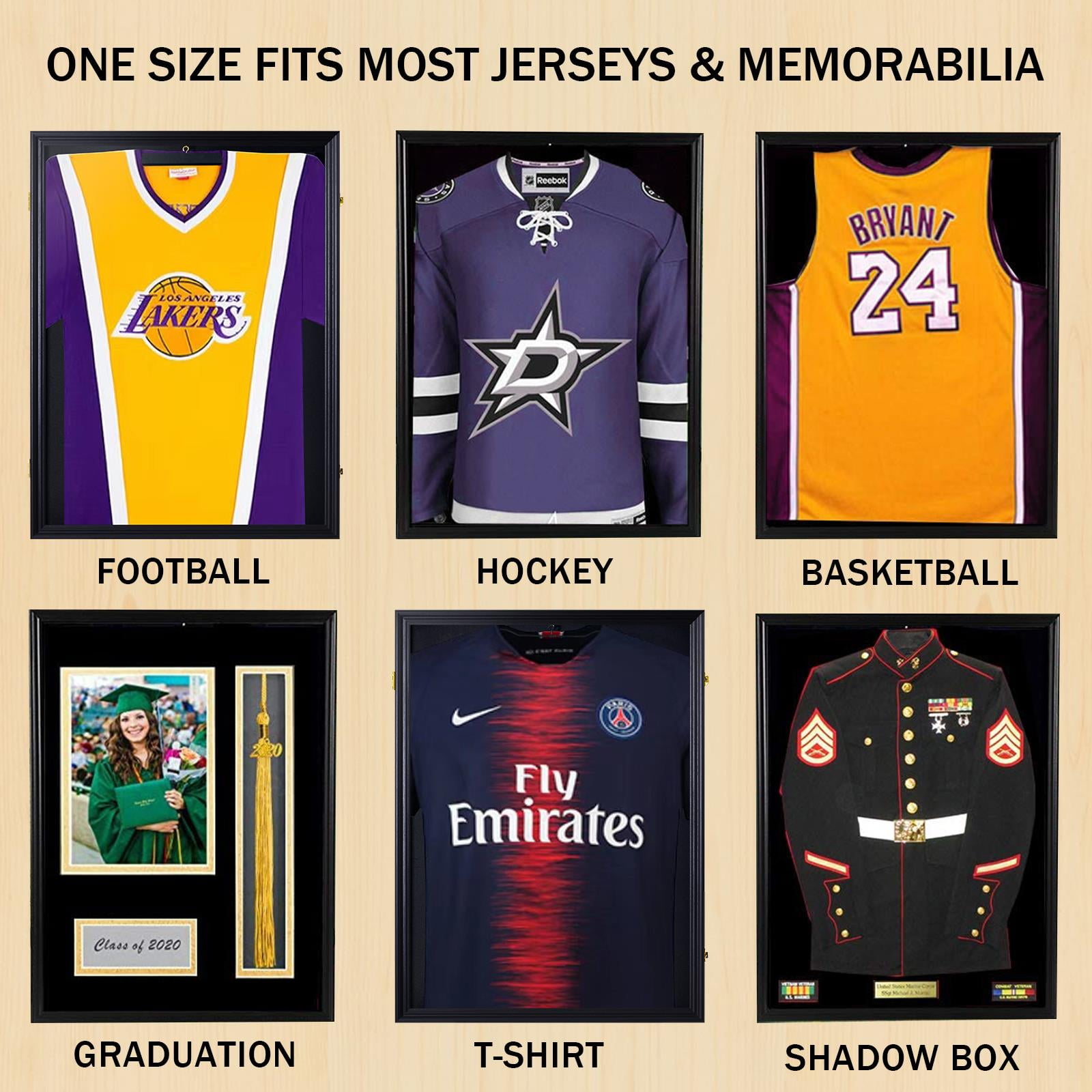  Los Angeles Lakers Black Framed Team Logo Jersey Display Case - Basketball  Jersey Logo Display Cases : Sports & Outdoors
