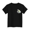 thumbnail image 6 of Gubotare Shirts for Girls Trendy Summer Girls' T Shirts Short Sleeve Round Neck Loose Blouse Summer Casual Girl Tee Tops (Black,Size 2-3 Years), 6 of 6