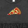 thumbnail image 4 of Inktastic Pizza Slice Girls Baby Dress, 4 of 5