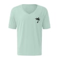 thumbnail image 4 of Playeras Interiores Hombre Cuello V Camisa Corta Con Estampado De Mapa De Primavera Y Verano Para Hombre, Camisa Con Solapa Totalmente Estampada Y Bolsillo, 4 of 4