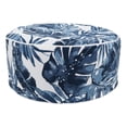 thumbnail image 2 of Modern Tropic Design Round Indoor & Outdoor Pouf, 2 of 5
