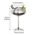 thumbnail image 3 of 2 Pcs 450ml Verre à Champagne Antidérapant en Acier Inoxydable Grand Ouverture, 3 of 9