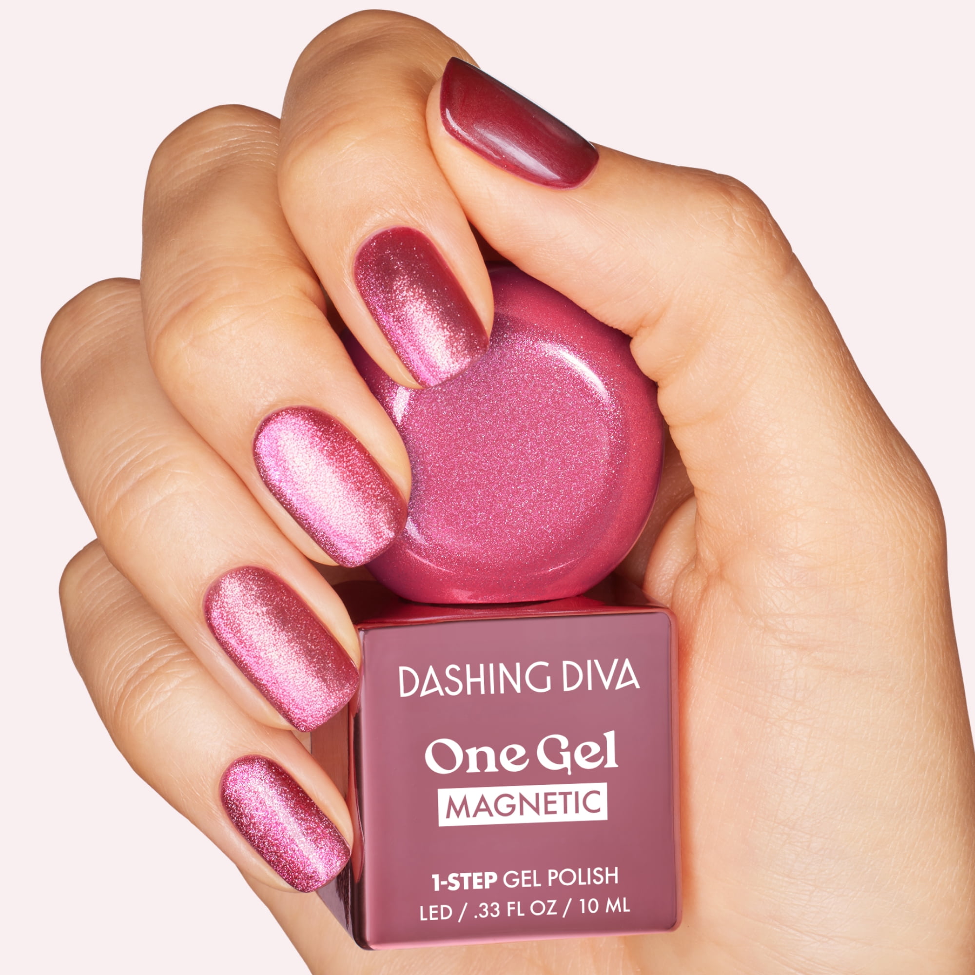 Dashing Diva ONE GEL MAGNETIC, Gel Nail Polish, Villainous, 1 10ml / 0.33 oz