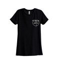 thumbnail image 1 of Just Peachy Women's Fashion Relaxed T-Shirt Tee Heather Black Small, 1 of 2