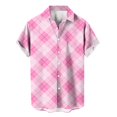 thumbnail image 3 of Camisa casual de moda para hombre con estampado 3D de corazón amoroso nueva de 2024 con solapa de estilo hawaiano, manga corta, ropa transpirable, 3 of 5