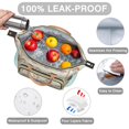 thumbnail image 3 of Lunch Bag for Sports Fans – Waterproof Foldable Tote for Office or Outdoor Game Snacks, 3 of 7