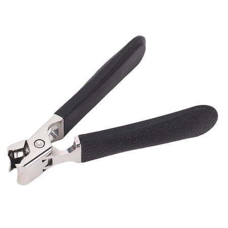 YAHHU Wide Jaw Opening Nail Clipper Stainless Steel Fingernail and Toenail Cutter for Thick Hard Nails Professional Manicure Tool, 5.51 inches / 14 cm, Black