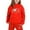 Red, variant on lnmuld Winter Outfits 2 Piece Girls Casual Outfits Long Sleeve Solid Warm Hoodie Pullover Tops Pants Kids Sweat Suit Set Solid Color Size:6-7 Years
