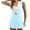 Light Blue, variant on Athletic Dress For Women Sevevn Women's Fitness Outdoor Casual Sleeveless Hoodie Half Zip Sports Mini Tennis Dress No Lining Sleeveless Crew Neck Dress