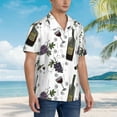 thumbnail image 3 of Disketp Hawaiian Shirts For Men,Wine Bottles And Grapes Print Mens Casual Short Sleeve Button Down Shirts Beach Shirt, 3 of 7