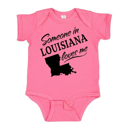 

Inktastic Someone in Louisiana Loves Me Gift Baby Boy or Baby Girl Bodysuit