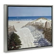 thumbnail image 4 of Stupell Industries Fenced Pathway to Beach Summer Nautical Painting Luster Gray Framed Floating Canvas Wall Art, 24x30, by Zhen-Huan Lu, 4 of 5