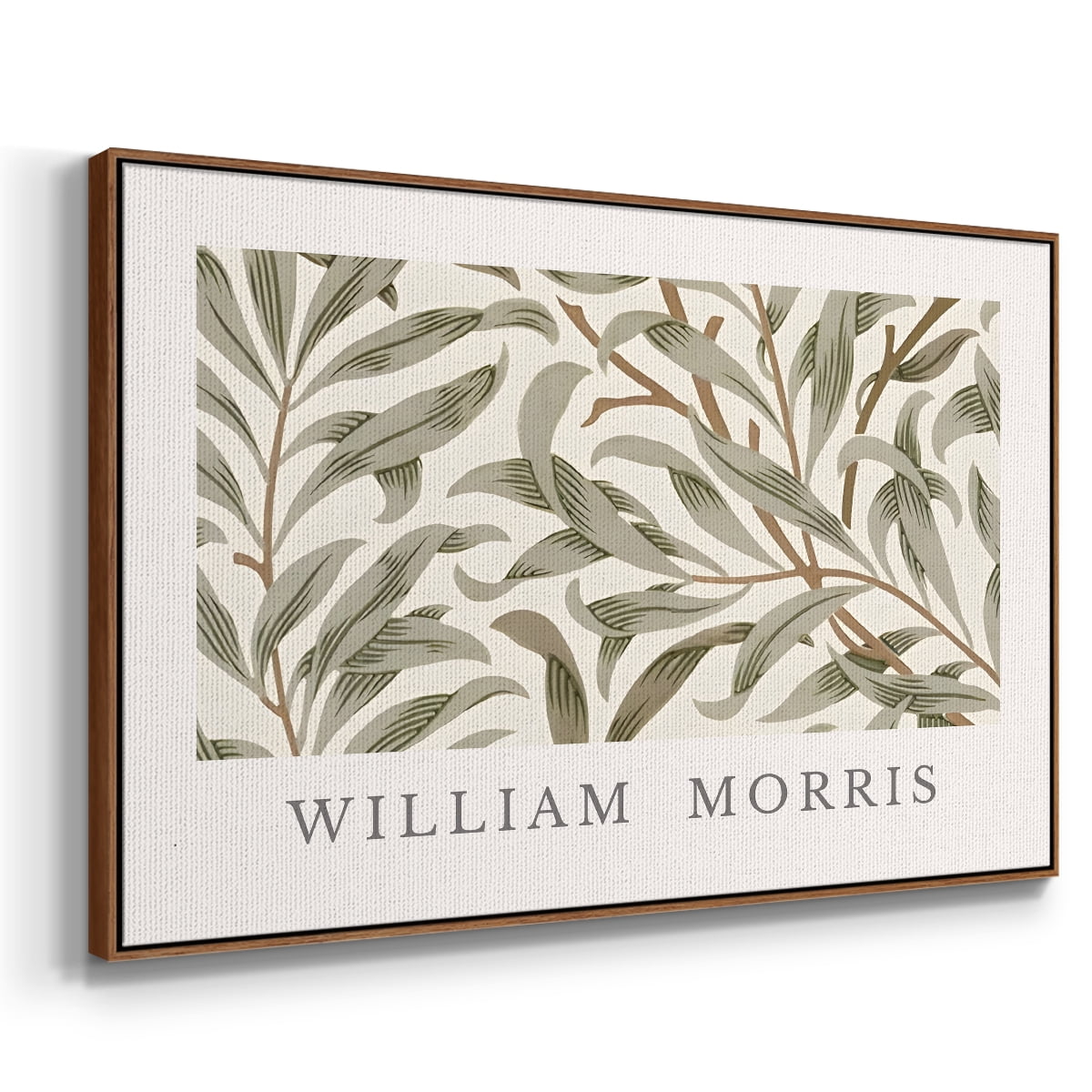 Vintage Botanical Print-LXIII By Wexford Home Framed in Walnut Wood Gallery Wrapped Canvas 27 in. x 41 in.