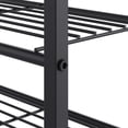 thumbnail image 6 of Shoe  Organizer, 5 Tier Industrial Metal Shoe Storage Shelf, Narrow Rustic Brown Closet Entryway Storage, 6 of 7