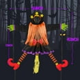 thumbnail image 3 of Crashing Witch Into Tree With Broom Climbing Witch Holiday Decoration, 3 of 8