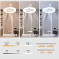 thumbnail image 5 of Ventiladores de Techo con Control Remoto y LáMpara Luz, Ventilador Base Convertidor E27, Silenciosos Inteligentes para Dormitorio Sala Estar, 5 of 5