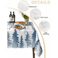 thumbnail image 2 of Blue Forest Table Cloth, Contemporary Silhouette Abstract Art Waterproof Tablecloth for Rectangle Tables, Reusable Washable Fabric Table Cover for Restaurant Kitchen Dining Tables 60"x120", 2 of 6