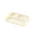 thumbnail image 2 of Divided Plastic Dinner Plates, 3-Compartment Heavy Duty Serving Trays, Meal Prep Food Containers for Fitness Diet Control Microwave Safe Family Dining, Portion Control Dish and Adult Child Dinnerware, 2 of 3