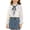 N.White, variant on Agkizg Girls Ruffled Collar Button Down Shirt, Long Sleeve Blouse with Lace Hem, School Casual Top for Kids, Cute Layering Tee, Sizes 5-6 Years