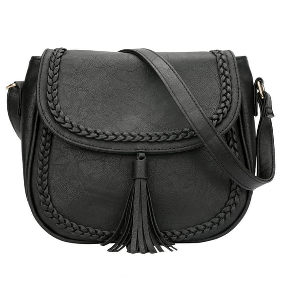 Bolso bandolera KKXIU casual con solapa y piel sintética para mujer