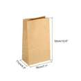 thumbnail image 2 of Uxcell Paper Bags Brown Paper Grocery Bag 10lb 7.1x4.3x12.6 inch 60g for Candy Snacks, Pack of 50, 2 of 7