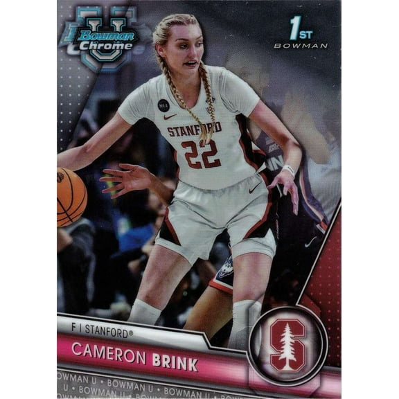 WNBA 2023-24 Bowman Chrome University 1st Bowman Cameron Brink #75