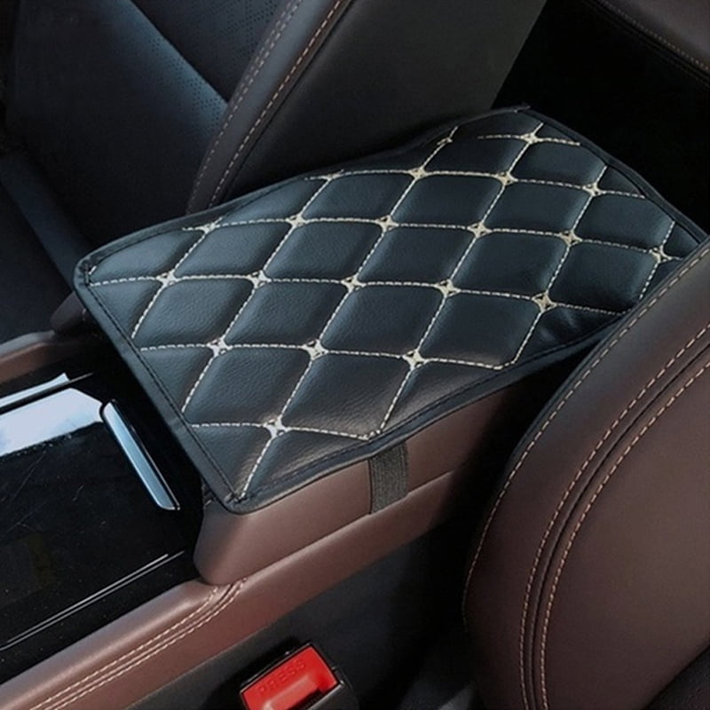 1pc Auto Center Console Pad Pu Leather Car Armrest Seat Box Cover Protector Universal Car Interior Accessory for Most Vehicle