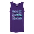 thumbnail image 2 of Ford Mustang GT The Boss Retro Neon Vintage | Mens Cars and Trucks Graphic Tank Top, Purple, 2XL, 2 of 4