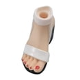thumbnail image 3 of Figura 1/6 Sandalias de tacón alto Muñeca Modelo de tacones altos Disfraz para figura de 12 pulgadas Blanco, 3 of 9