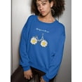 thumbnail image 2 of Daisy Bicycle Spring Air Sweatshirt Women -Image by Shutterstock, Female x-Large, 2 of 4