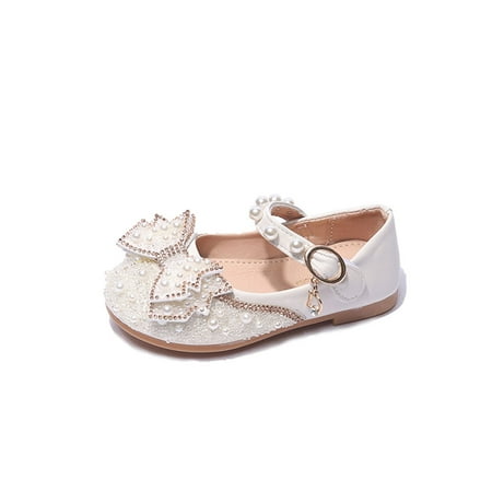 

Eashi Girls Princess Sequins Party Sandals Fashion Bow Girls Non-Slip Sandals Princess Shoes Glitter Princess Sandals Bowknot Sweet Shoes