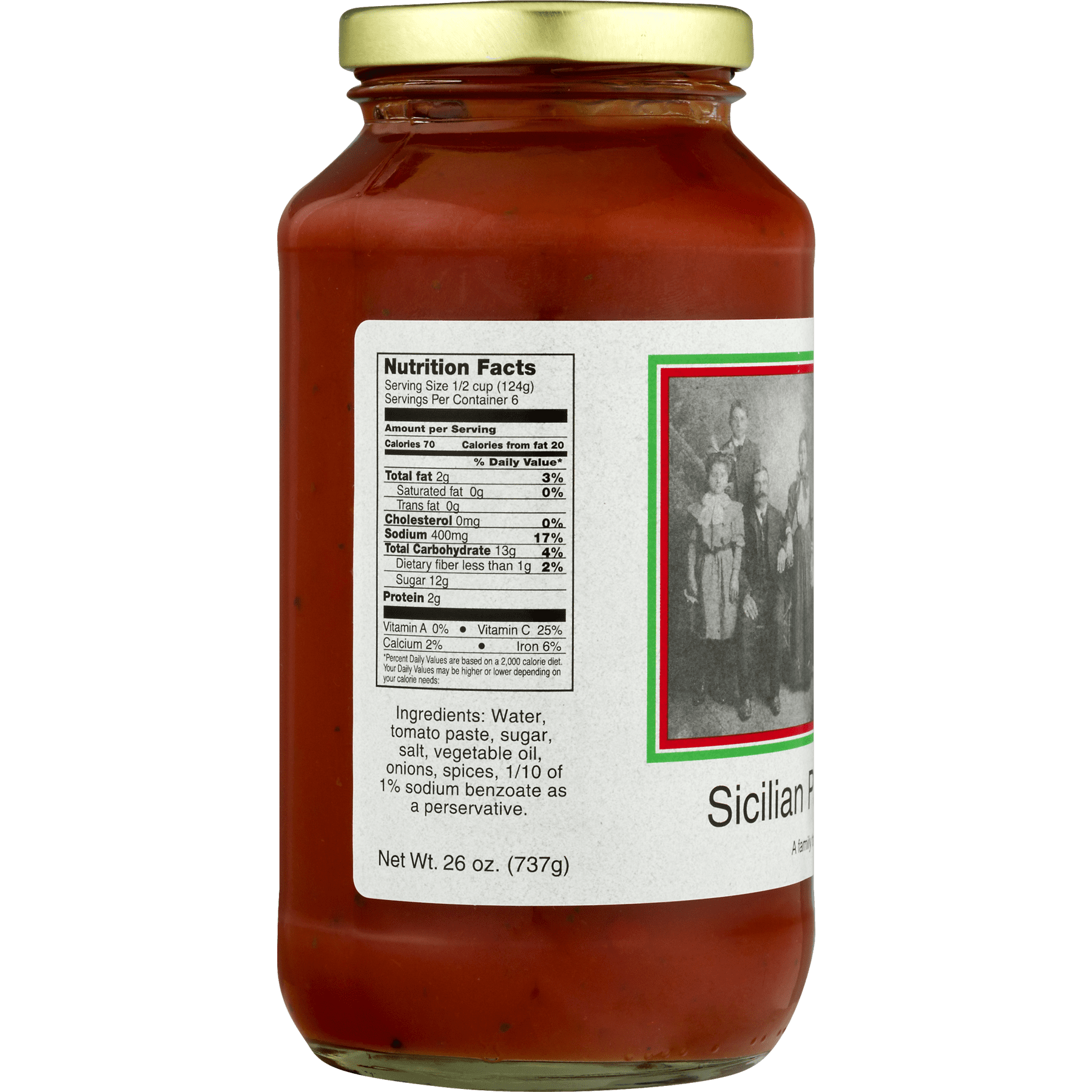Luigi Bonura's Sicilian Pasta Sauce, 26.0 OZ