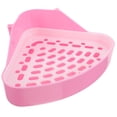 thumbnail image 4 of Caja de arena para conejos, inodoro para mascotas, orinal triangular, entrenador, caja de arena esquinera, 4 of 5