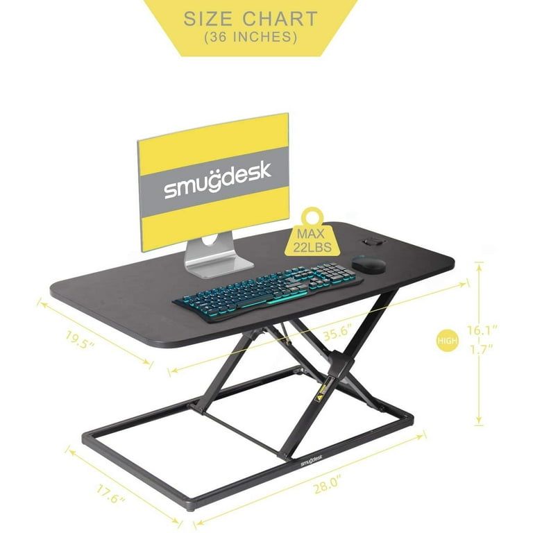 36 inch Standing Desk Height Adjustable Standing Desk Converter