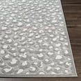 thumbnail image 6 of Mark&Day Animal Print Rugs, 5x7 Vossen Modern Indoor Outdoor Cheetah Leopard Medium Gray Area Rug, Non Shedding Grey White Carpet for Patio, Porch, Deck, Living Room, Bedroom or Kitchen (5'3" x 7'3"), 6 of 6