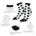 thumbnail image 3 of Goofa Soccer Ball Pattern Non Slip Socks with Grips for Elderly, Crew Socks Yoga Hospital Socks Cushioned Sole Gripper Socks for Men Women, 3 of 5
