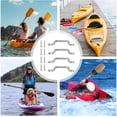 thumbnail image 6 of Footman Loop - Mounting Bracket, Multipurpose Tie Down, Stainless Steel Flat Head Strap Loop, Heavy Duty Anchor Clamp for Kayak Accessories, Cargo Management, Roof Rack Installation (4 PCS), 6 of 7