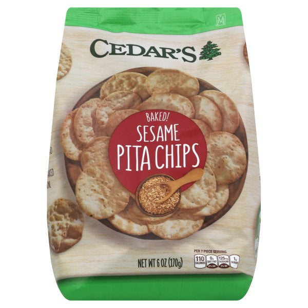 Cedar S Sesame Pita Chips 6 Oz Walmart Com Walmart Com