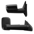 thumbnail image 2 of XTWEEX Towing Mirrors Compatible with Dodge Ram 2002-2008 Manual Black with Signal Light Pair Set, 2 of 7